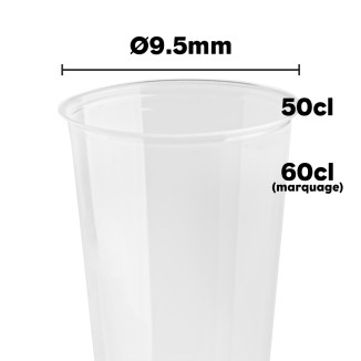 Gobelets R-PET 50cl (20oz) 1000pcs
