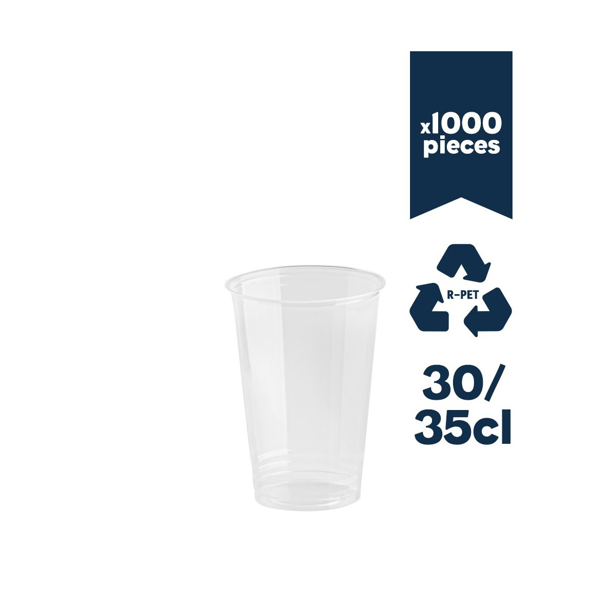 Gobelets R-PET 30cl (12oz) 1000pcs
