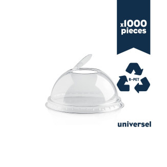 Couvercles dômes PET universels x 1000pcs