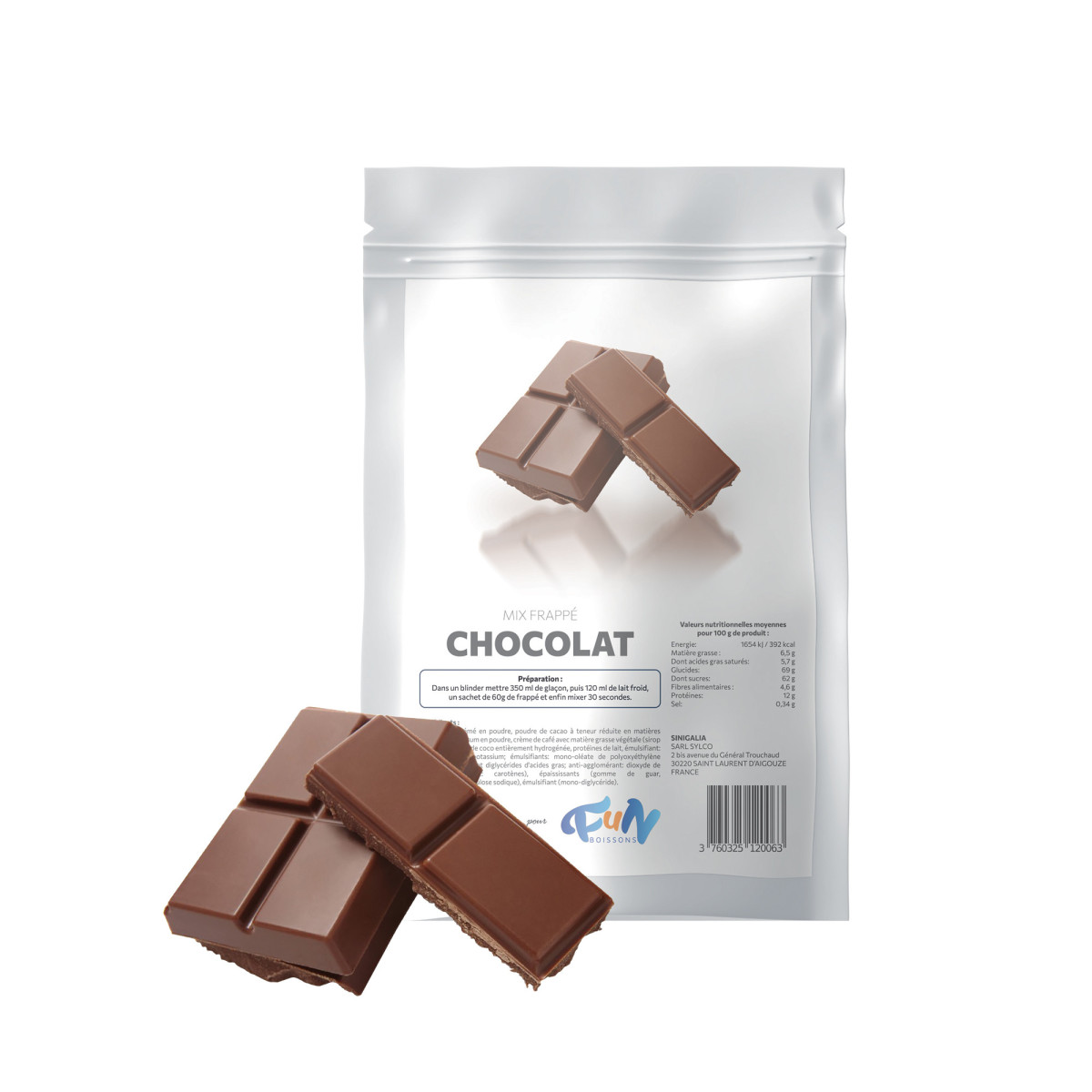 Mix pour frappés - Sinigalia - (Carton 60x60gr)