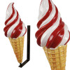 Applique Murale Glace Vanille Fraise Résine 100cm | ProduitAG
