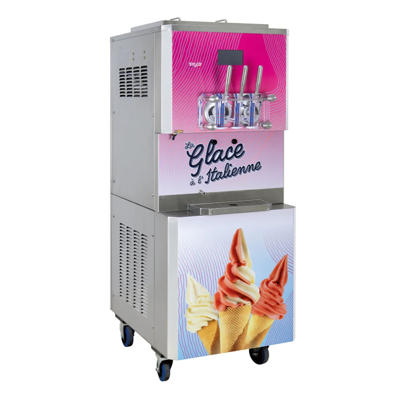 Machine Glace 2 Parfums Pro Roulettes | Produit A Glace