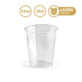 gobelet rPET 30cl 12oz avec tailles et quantités